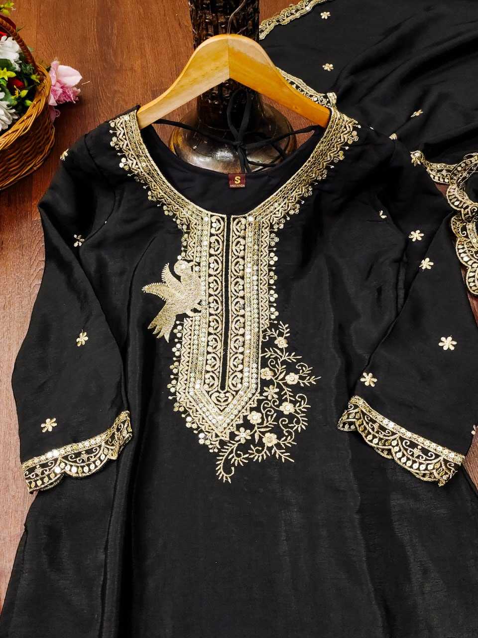 Ynf Chinon RIN232 21 Suits & Dresses Wholesale Embroidery Suits Patiala Suits Ladies Salwar Suits Manufacturer