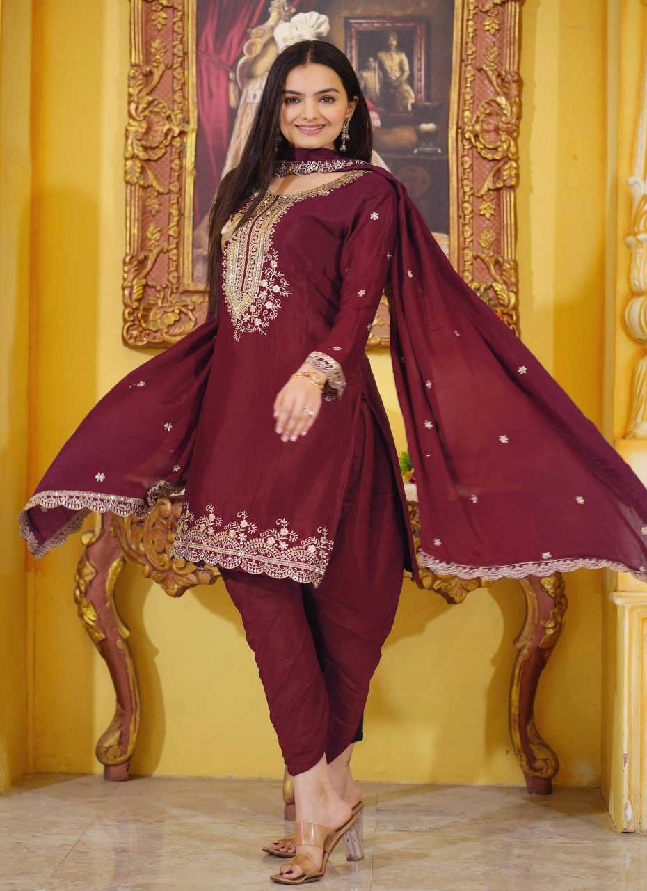 Ynf Chinon RIN232 21 Suits & Dresses Wholesale Embroidery Suits Patiala Suits Ladies Salwar Suits Manufacturer