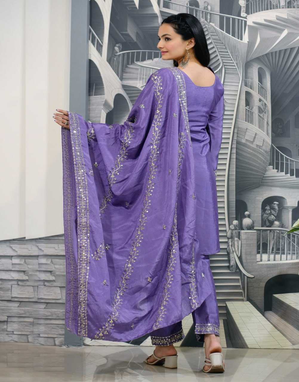 Ynf Chinon RIN232 35 Suits & Dresses Wholesale Embroidery Suits Ladies Salwar Suits Ladies Silk Suit Manufacturer