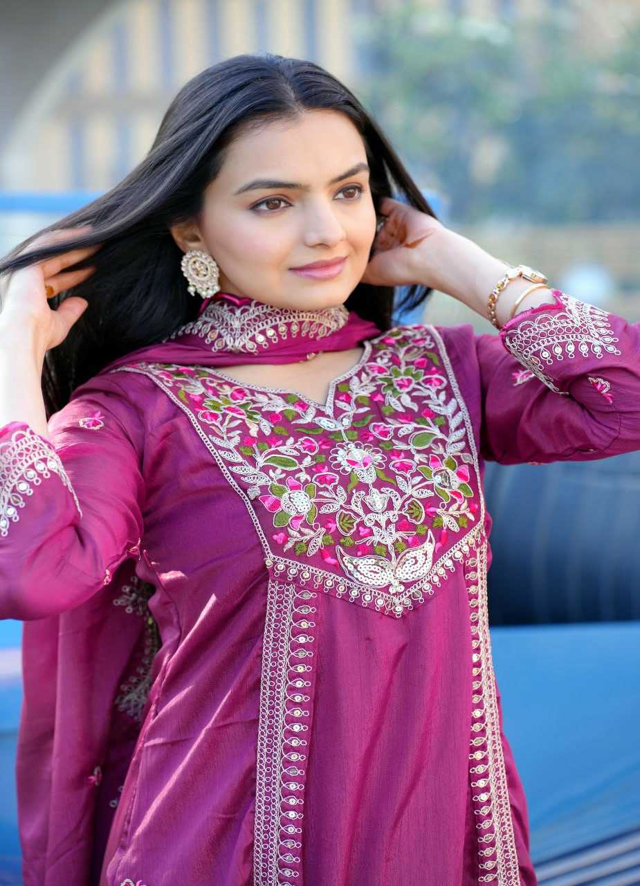 Ynf Chinon RIN232 41 Gowns Wedding Collections Festive Collections Wholesale Embroidered Gown Designer Gowns Gown With Dupatta Manufacturer
