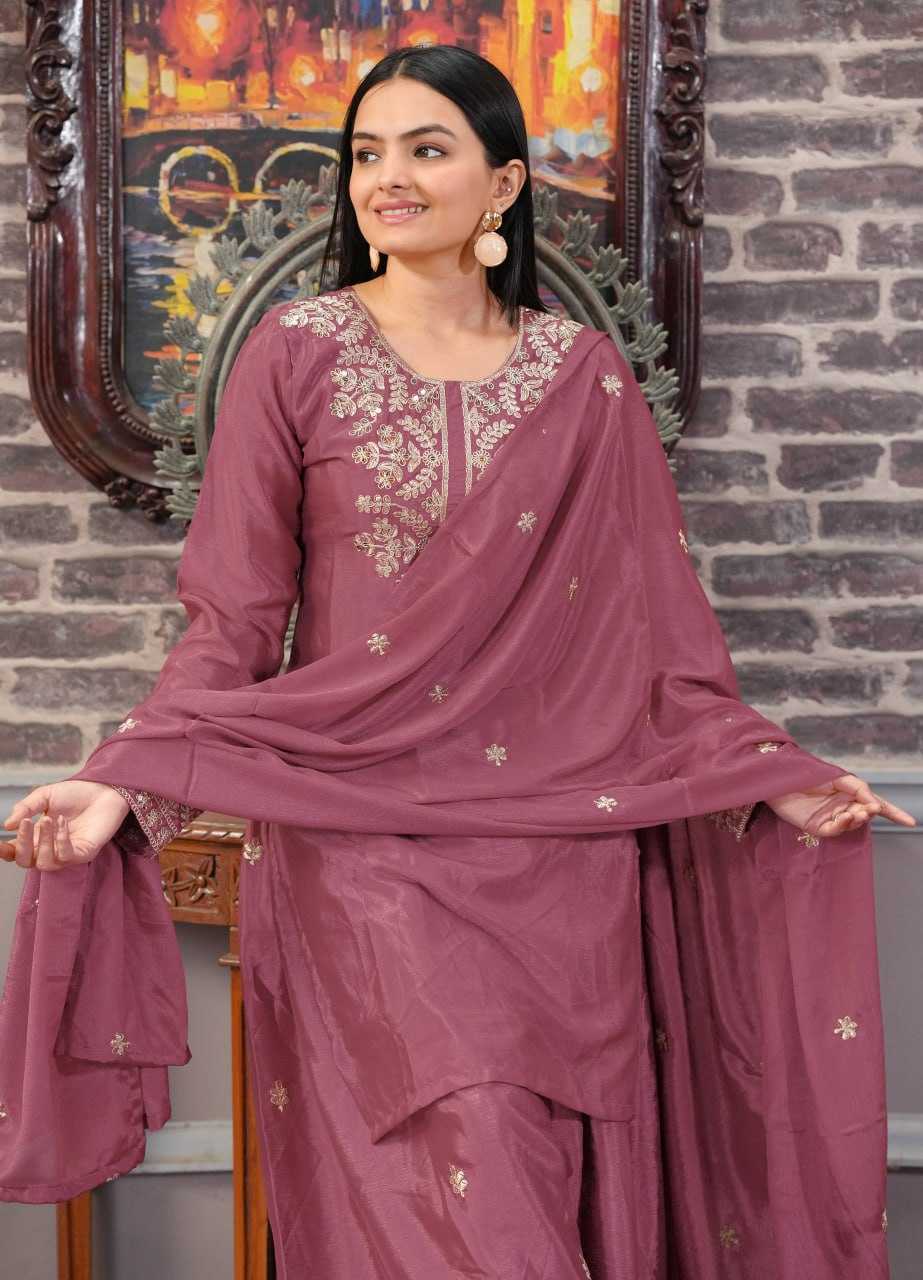 Ynf Chinon RIN232 42 Suits & Dresses Wedding Collections Festive Collections Wholesale Sharara Salwar Suits Embroidered Suits Wedding Outfits Manufacturer