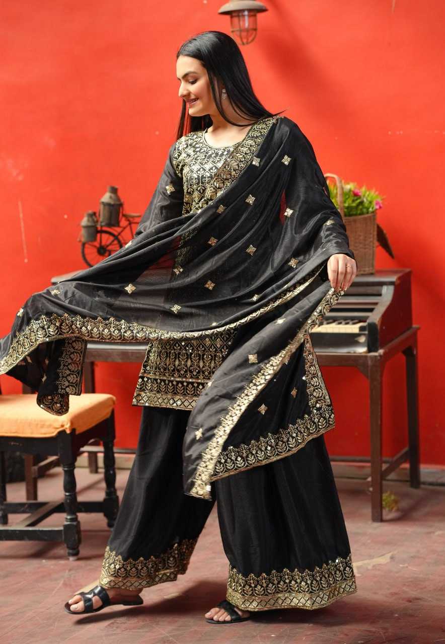 Ynf Chinon RIN232 48 Suits & Dresses Wedding Collections Festive Collections Wholesale Sharara Salwar Suits Designer Suits Embroidered Suits Manufacturer
