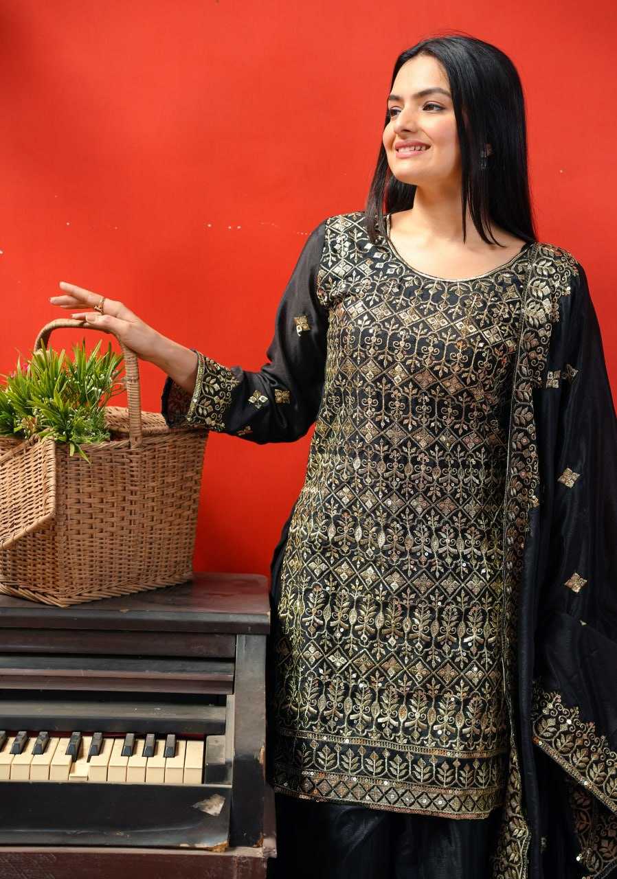 Ynf Chinon RIN232 48 Suits & Dresses Wedding Collections Festive Collections Wholesale Sharara Salwar Suits Designer Suits Embroidered Suits Manufacturer