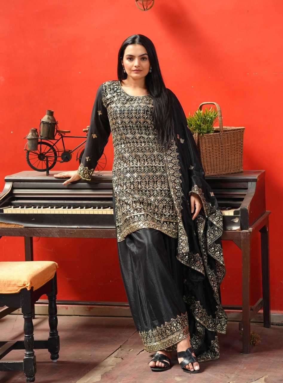 Ynf Chinon RIN232 48 Suits & Dresses Wedding Collections Festive Collections Wholesale Sharara Salwar Suits Designer Suits Embroidered Suits Manufacturer