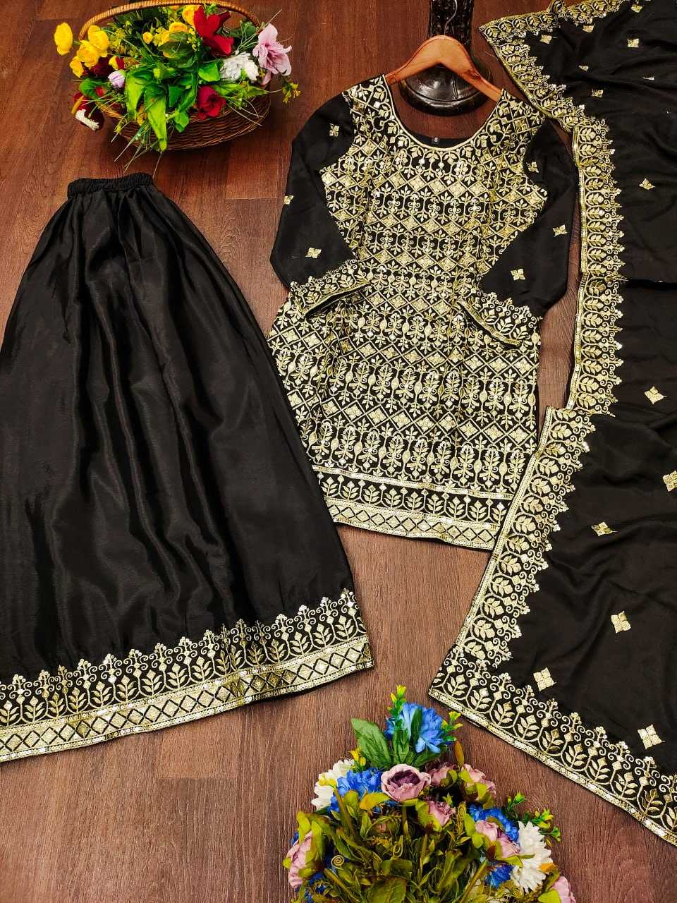 Ynf Chinon RIN232 48 Suits & Dresses Wedding Collections Festive Collections Wholesale Sharara Salwar Suits Designer Suits Embroidered Suits Manufacturer
