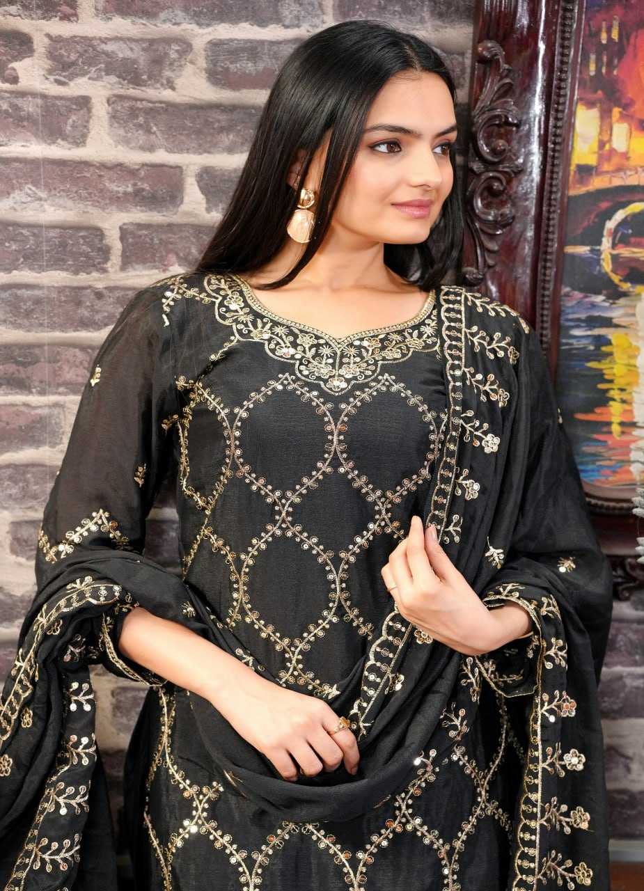 Ynf Chinon RIN232 52 Suits & Dresses Wedding Collections Festive Collections Wholesale Sharara Salwar Suits Designer Suits Embroidered Suits Manufacturer