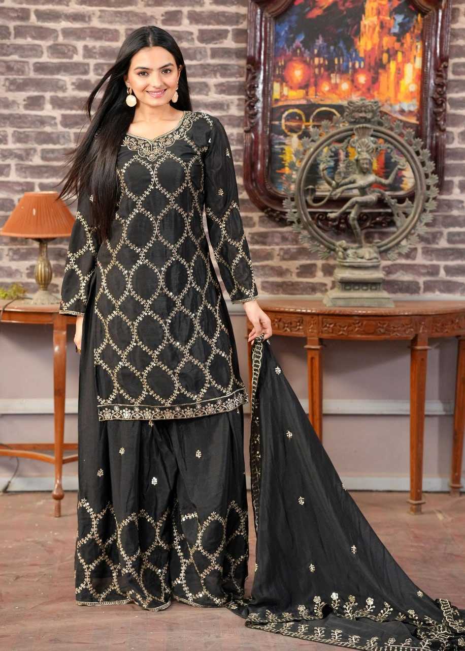 Ynf Chinon RIN232 52 Suits & Dresses Wedding Collections Festive Collections Wholesale Sharara Salwar Suits Designer Suits Embroidered Suits Manufacturer