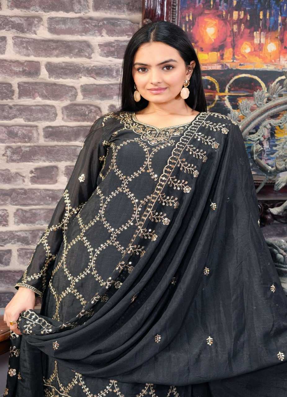 Ynf Chinon RIN232 52 Suits & Dresses Wedding Collections Festive Collections Wholesale Sharara Salwar Suits Designer Suits Embroidered Suits Manufacturer
