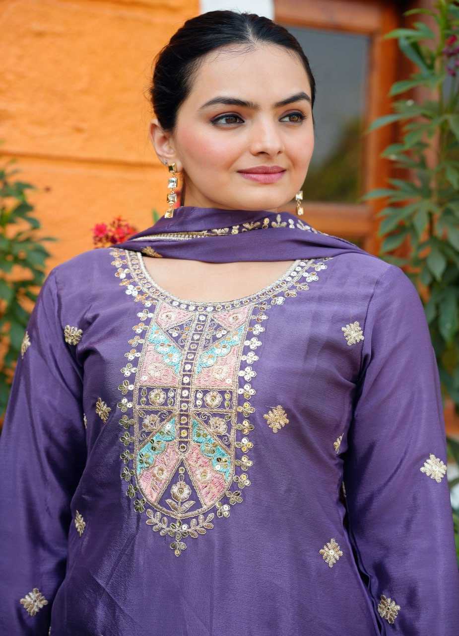 Ynf Chinon RIN232 53 Suits & Dresses Wedding Collections Festive Collections Wholesale Sharara Salwar Suits Designer Suits Embroidered Suits Manufacturer
