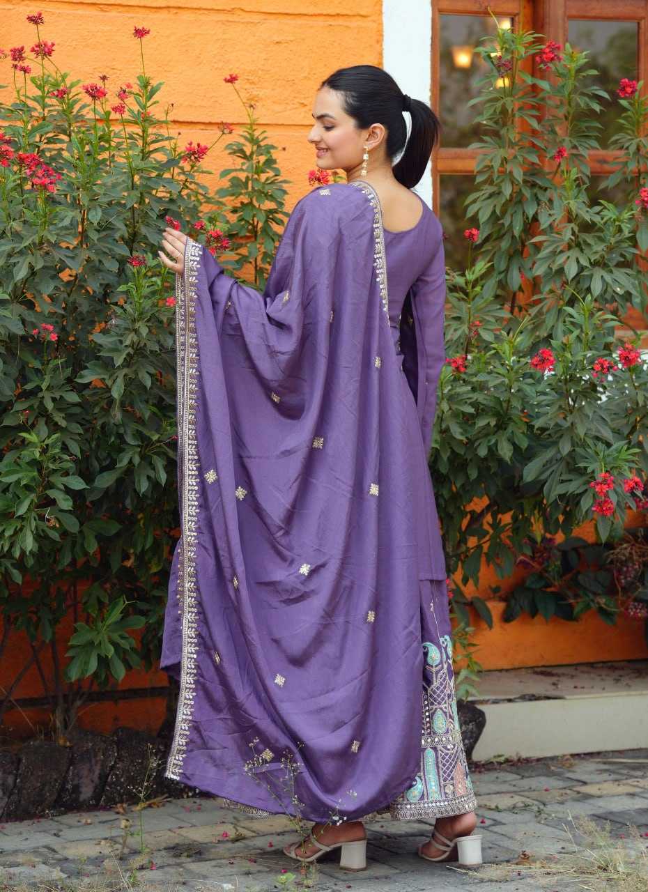Ynf Chinon RIN232 53 Suits & Dresses Wedding Collections Festive Collections Wholesale Sharara Salwar Suits Designer Suits Embroidered Suits Manufacturer