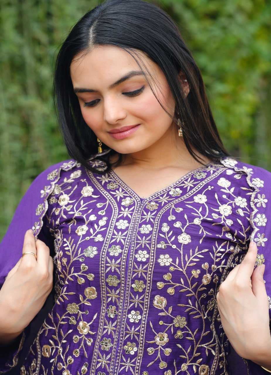 Ynf Chinon RIN232 54 Suits & Dresses Wedding Collections Festive Collections Wholesale Sharara Salwar Suits Designer Suits Embroidered Suits Manufacturer