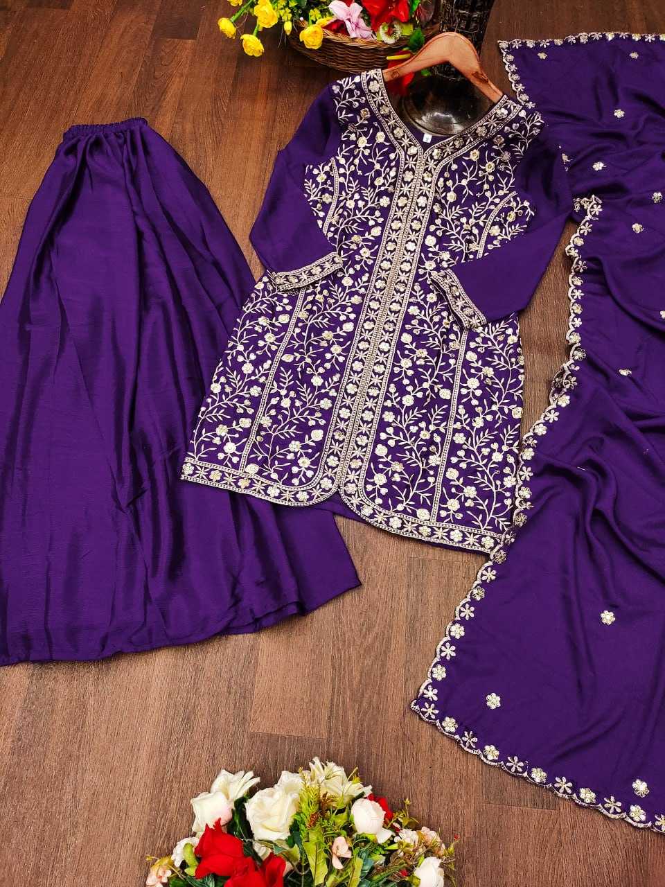 Ynf Chinon RIN232 54 Suits & Dresses Wedding Collections Festive Collections Wholesale Sharara Salwar Suits Designer Suits Embroidered Suits Manufacturer