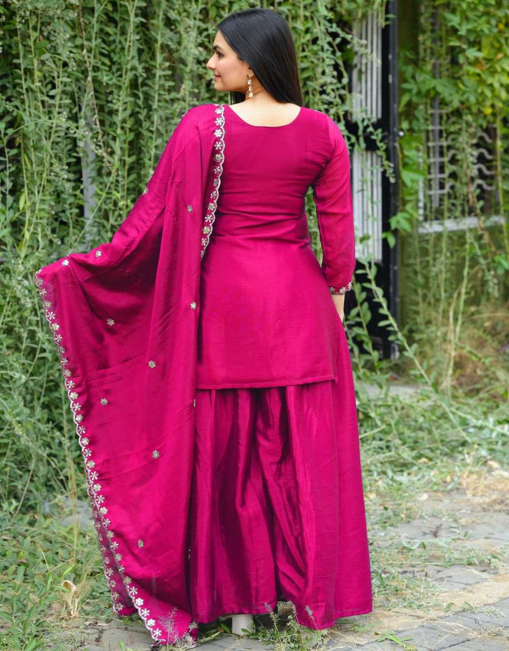 Ynf Chinon RIN232 54 Suits & Dresses Wedding Collections Festive Collections Wholesale Sharara Salwar Suits Designer Suits Embroidered Suits Manufacturer