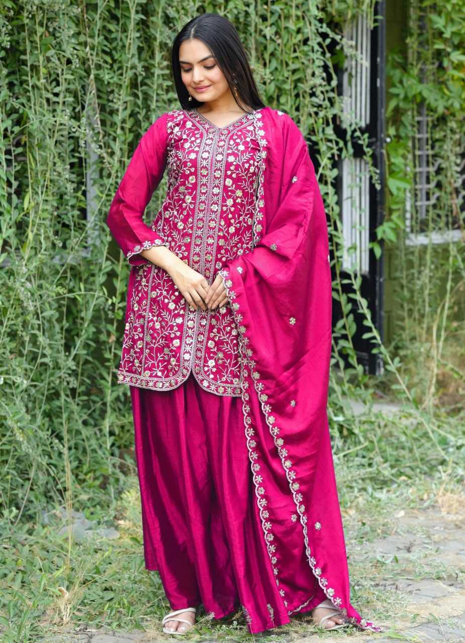 Ynf Chinon RIN232 54 Suits & Dresses Wedding Collections Festive Collections Wholesale Sharara Salwar Suits Designer Suits Embroidered Suits Manufacturer