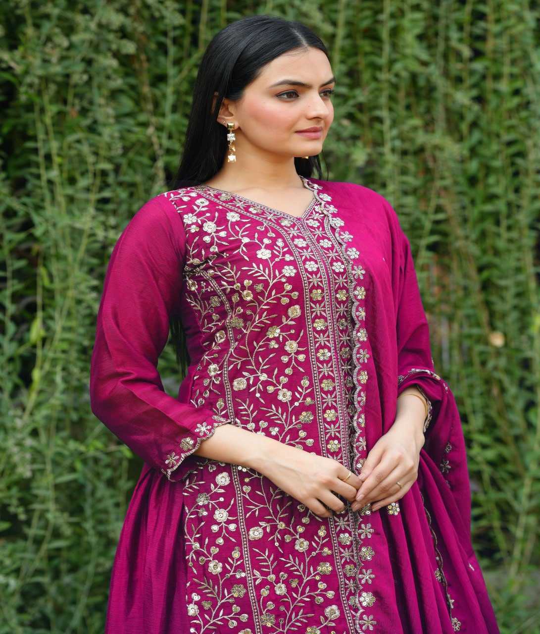Ynf Chinon RIN232 54 Suits & Dresses Wedding Collections Festive Collections Wholesale Sharara Salwar Suits Designer Suits Embroidered Suits Manufacturer