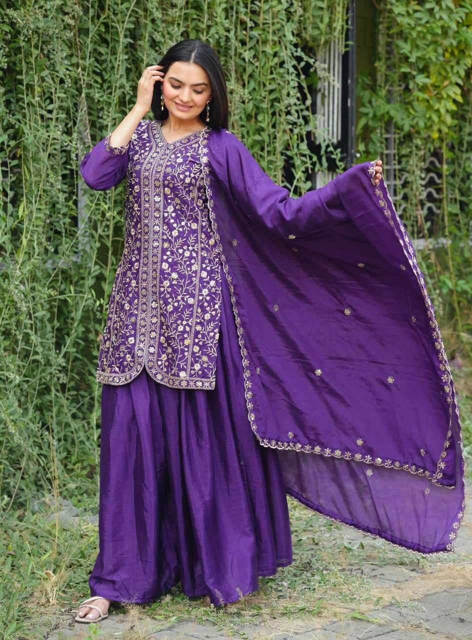 Ynf Chinon RIN232 54 Suits & Dresses Wedding Collections Festive Collections Wholesale Sharara Salwar Suits Designer Suits Embroidered Suits Manufacturer