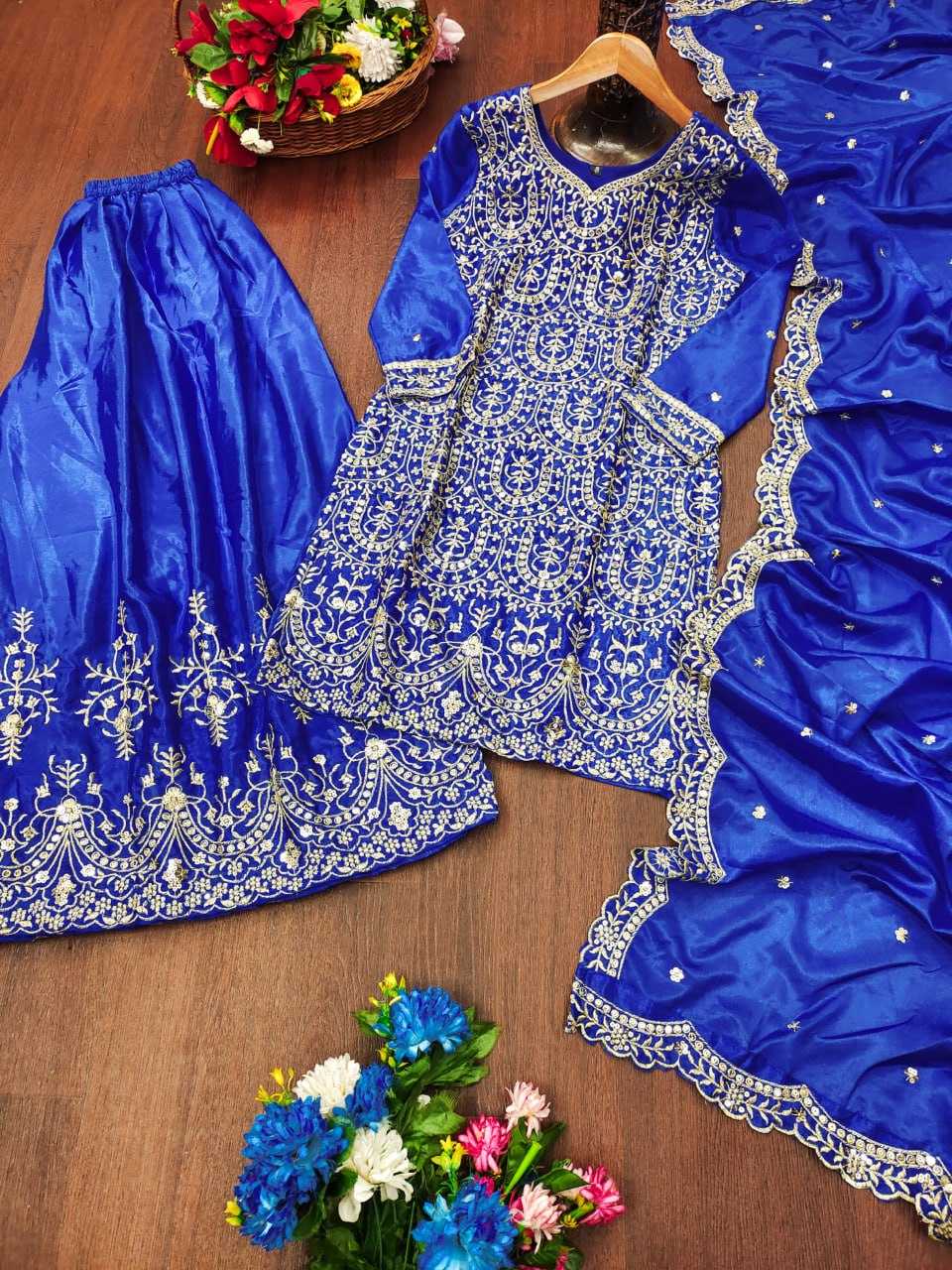 Ynf Chinon RIN232 55 Suits & Dresses Wedding Collections Festive Collections Wholesale Sharara Salwar Suits Designer Suits Embroidered Suits Manufacturer