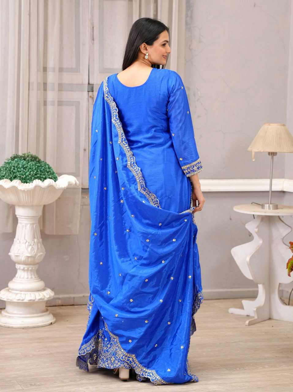 Ynf Chinon RIN232 55 Suits & Dresses Wedding Collections Festive Collections Wholesale Sharara Salwar Suits Designer Suits Embroidered Suits Manufacturer