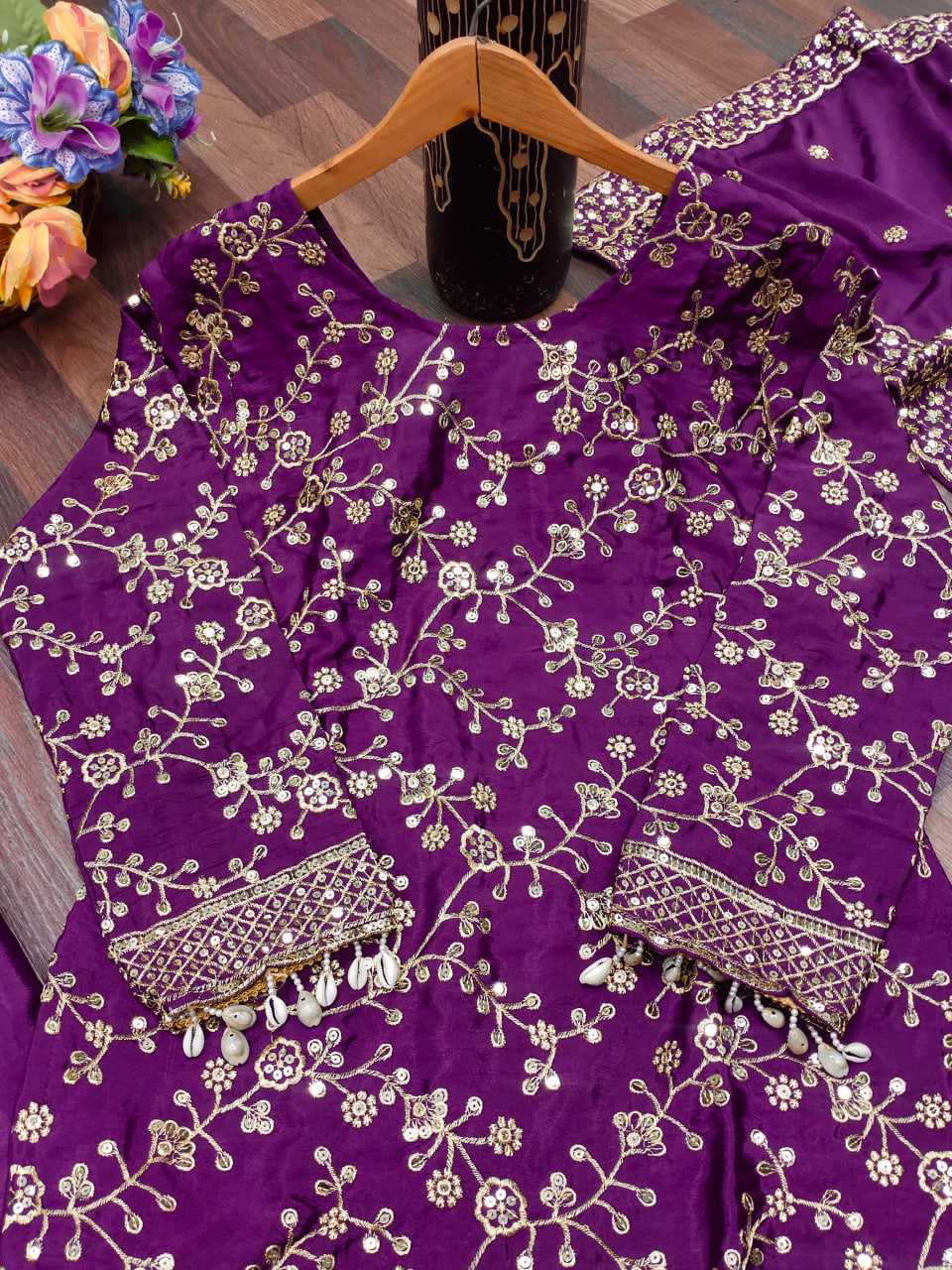 Ynf Chinon RIN232 56 Suits & Dresses Wedding Collections Festive Collections Wholesale Sharara Salwar Suits Designer Suits Embroidered Suits Manufacturer