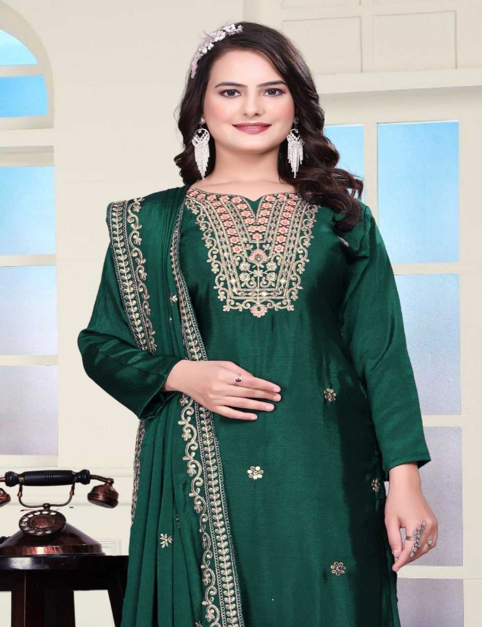 Ynf Chinon RIN232 60 Suits & Dresses Wedding Collections Festive Collections Wholesale Designer Suits Embroidered Suits Wedding Outfits Manufacturer