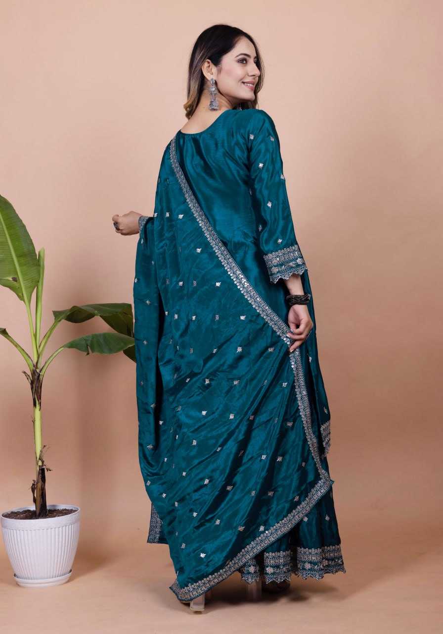Ynf Chinon RIN232 61 Suits & Dresses Wedding Collections Festive Collections Wholesale Sharara Salwar Suits Designer Suits Embroidered Suits Manufacturer