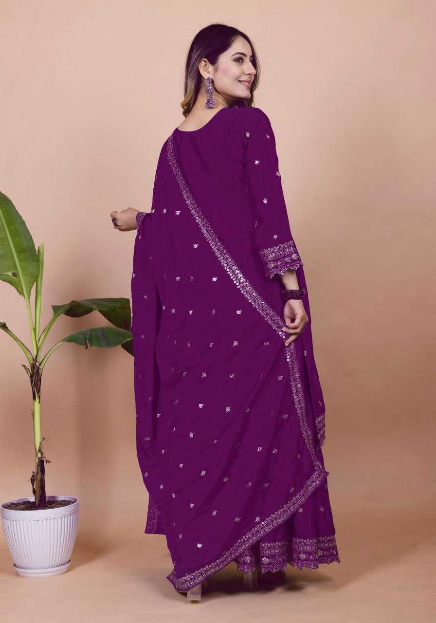 Ynf Chinon RIN232 61 Suits & Dresses Wedding Collections Festive Collections Wholesale Sharara Salwar Suits Designer Suits Embroidered Suits Manufacturer