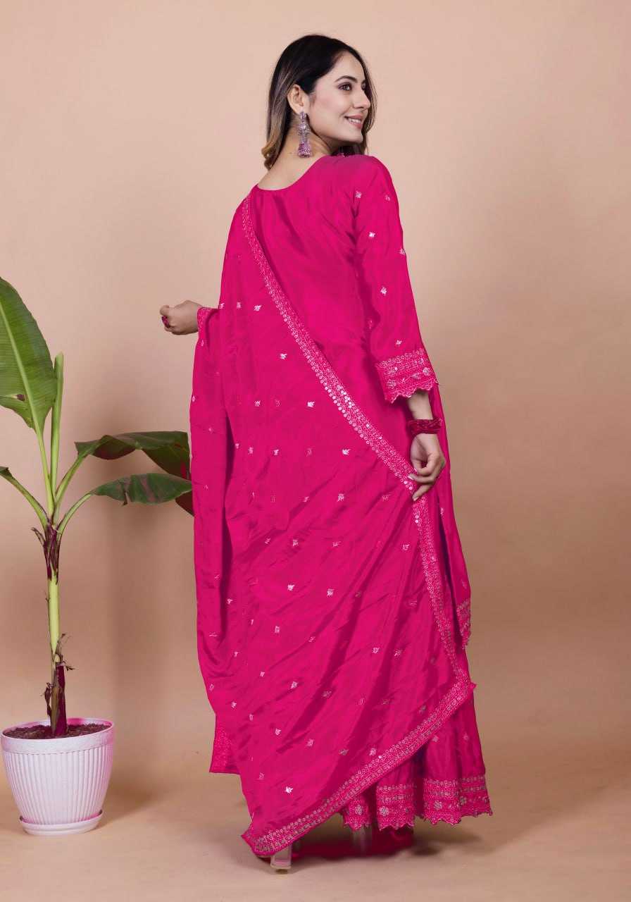 Ynf Chinon RIN232 61 Suits & Dresses Wedding Collections Festive Collections Wholesale Sharara Salwar Suits Designer Suits Embroidered Suits Manufacturer