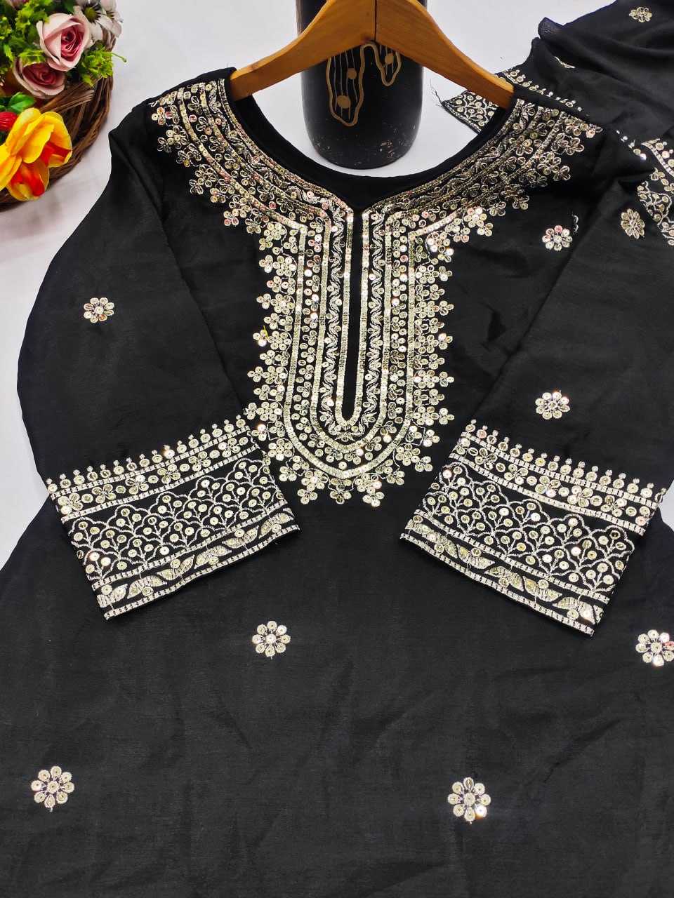 Ynf Chinon RIN232 63 Suits & Dresses Wedding Collections Festive Collections Wholesale Sharara Salwar Suits Designer Suits Embroidered Suits Manufacturer