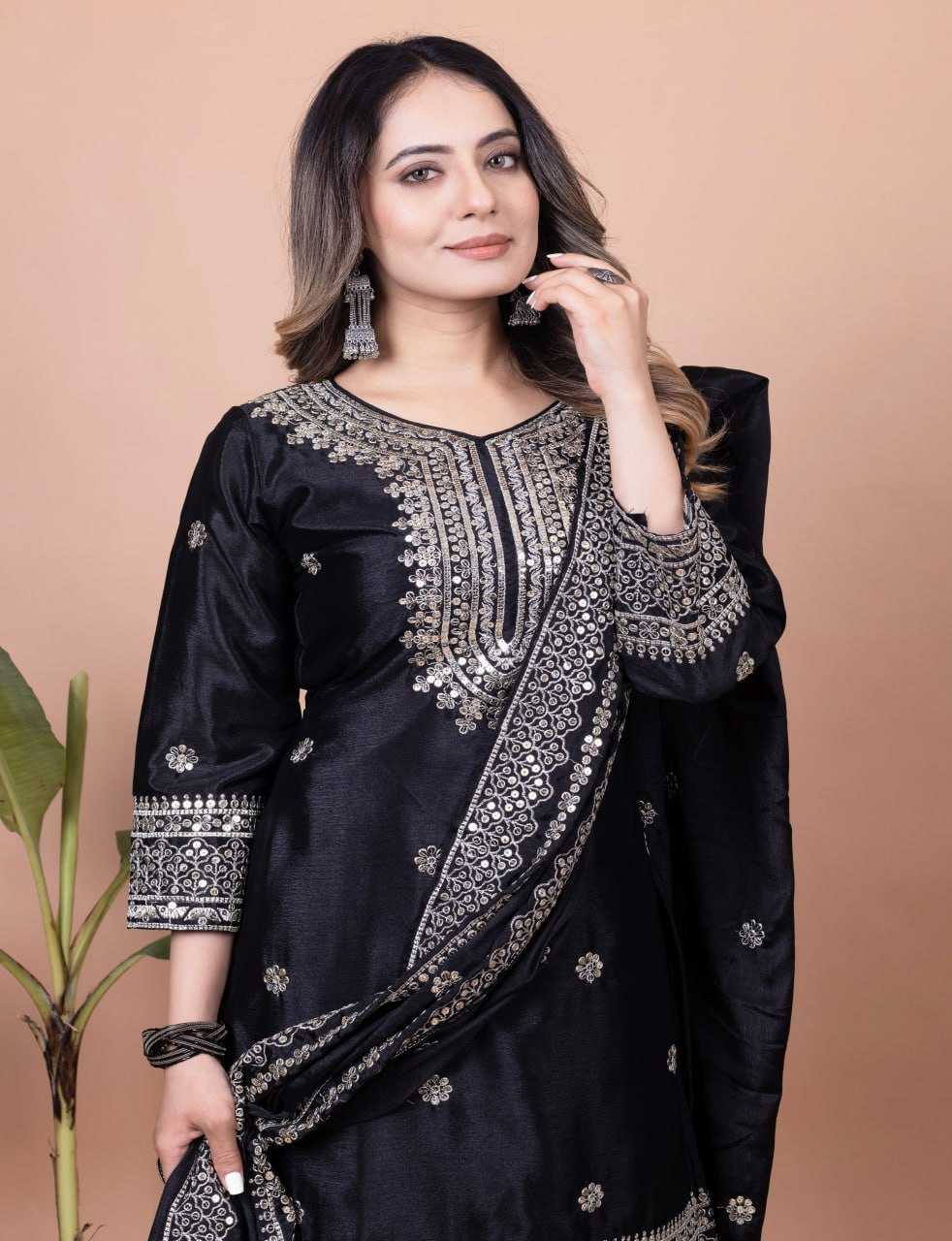 Ynf Chinon RIN232 63 Suits & Dresses Wedding Collections Festive Collections Wholesale Sharara Salwar Suits Designer Suits Embroidered Suits Manufacturer