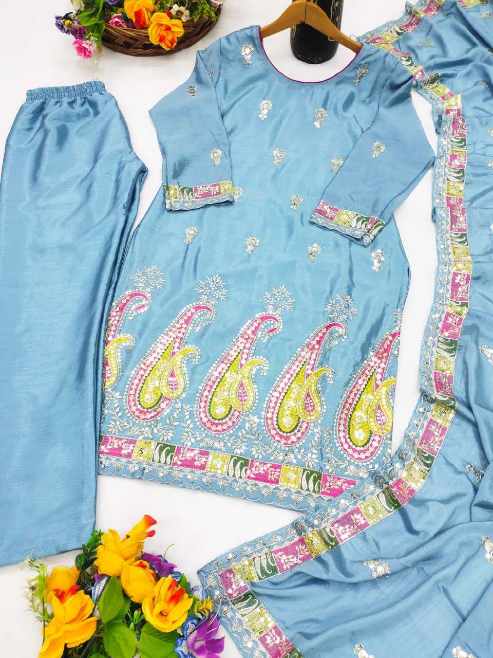 Ynf Chinon RIN232 64 Suits & Dresses Wedding Collections Festive Collections Wholesale Designer Suits Embroidered Suits Wedding Outfits Manufacturer