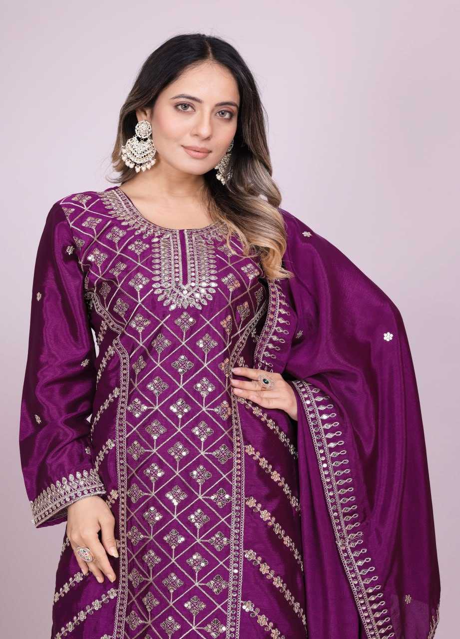 Ynf Chinon RIN232 70 Suits & Dresses Wedding Collections Festive Collections Wholesale Sharara Salwar Suits Designer Suits Embroidered Suits Manufacturer