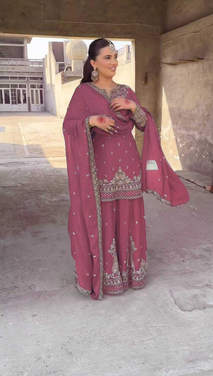 Ynf Chinon RIN232 73 Suits & Dresses Wholesale Sharara Salwar Suits Embroidery Suits Wedding Suits Manufacturer