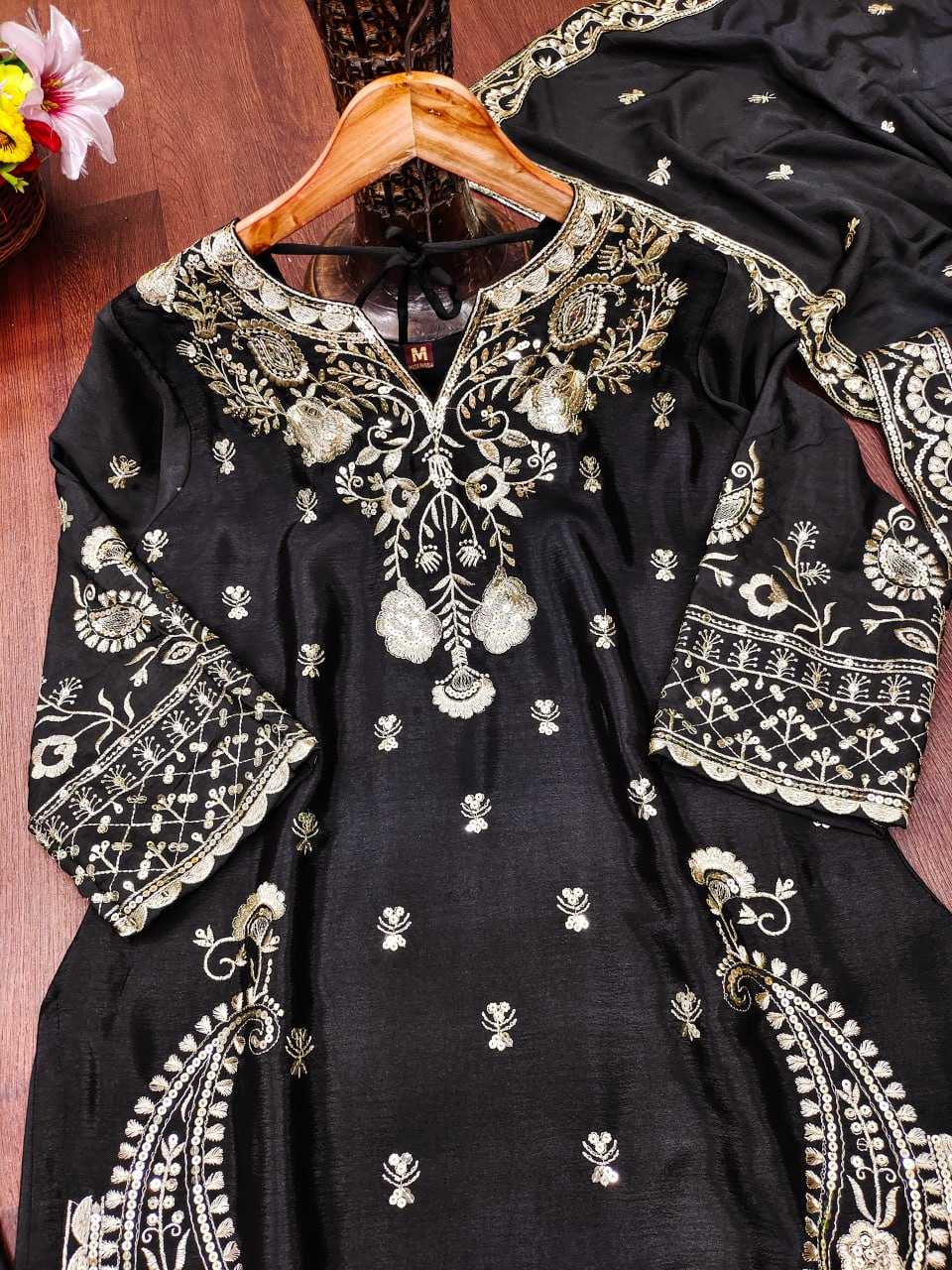 Ynf Chinon RIN232 73 Suits & Dresses Wholesale Sharara Salwar Suits Embroidery Suits Wedding Suits Manufacturer
