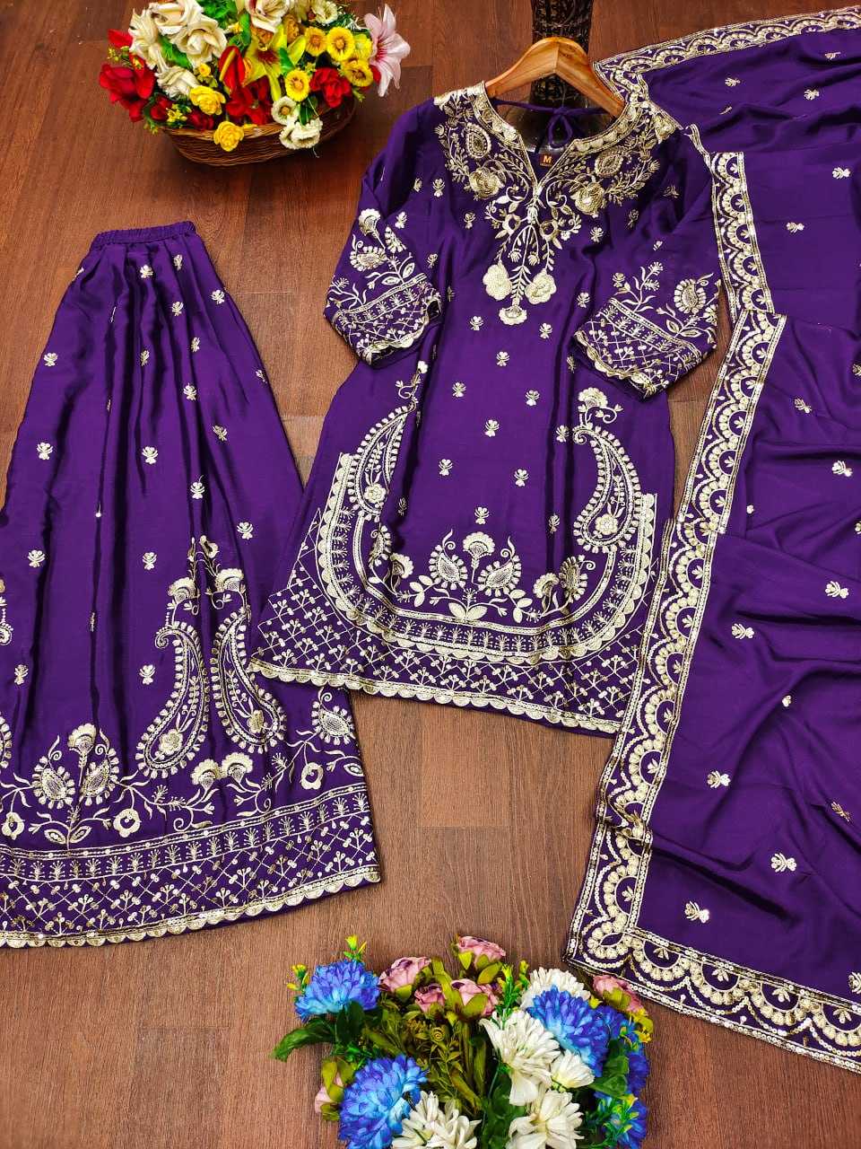 Ynf Chinon RIN232 73 Suits & Dresses Wholesale Sharara Salwar Suits Embroidery Suits Wedding Suits Manufacturer