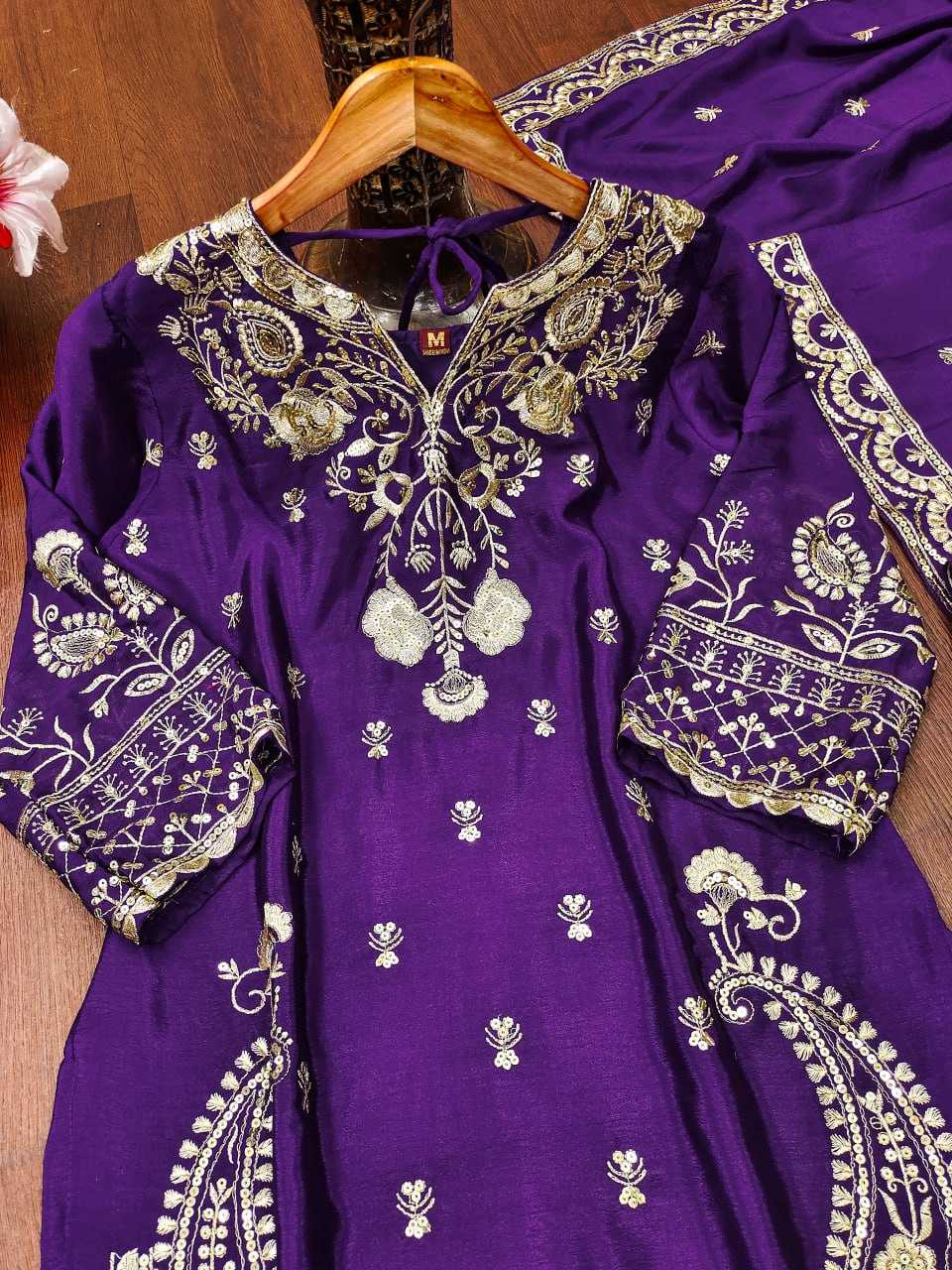 Ynf Chinon RIN232 73 Suits & Dresses Wholesale Sharara Salwar Suits Embroidery Suits Wedding Suits Manufacturer