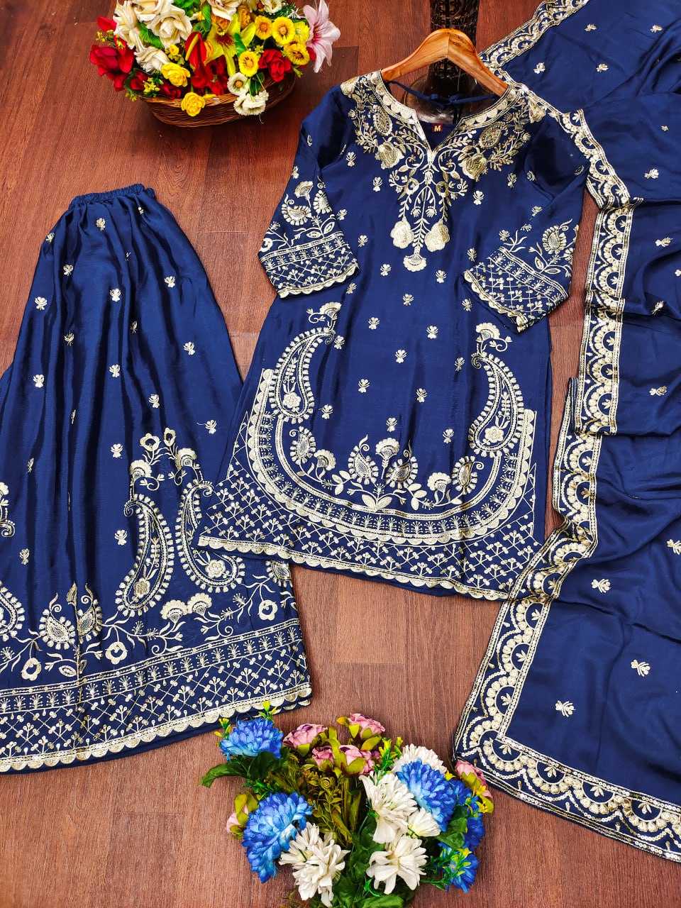 Ynf Chinon RIN232 73 Suits & Dresses Wholesale Sharara Salwar Suits Embroidery Suits Wedding Suits Manufacturer