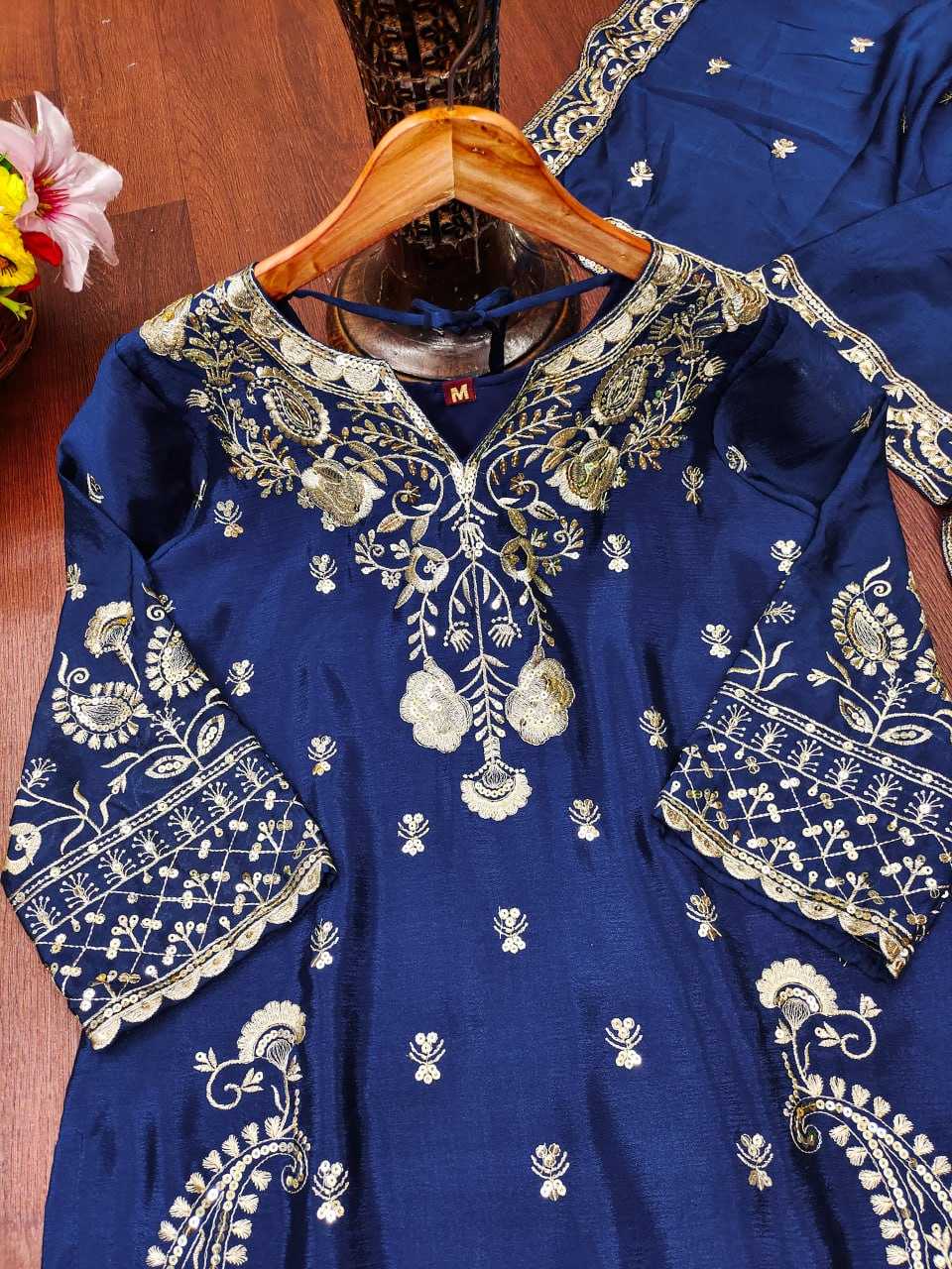 Ynf Chinon RIN232 73 Suits & Dresses Wholesale Sharara Salwar Suits Embroidery Suits Wedding Suits Manufacturer