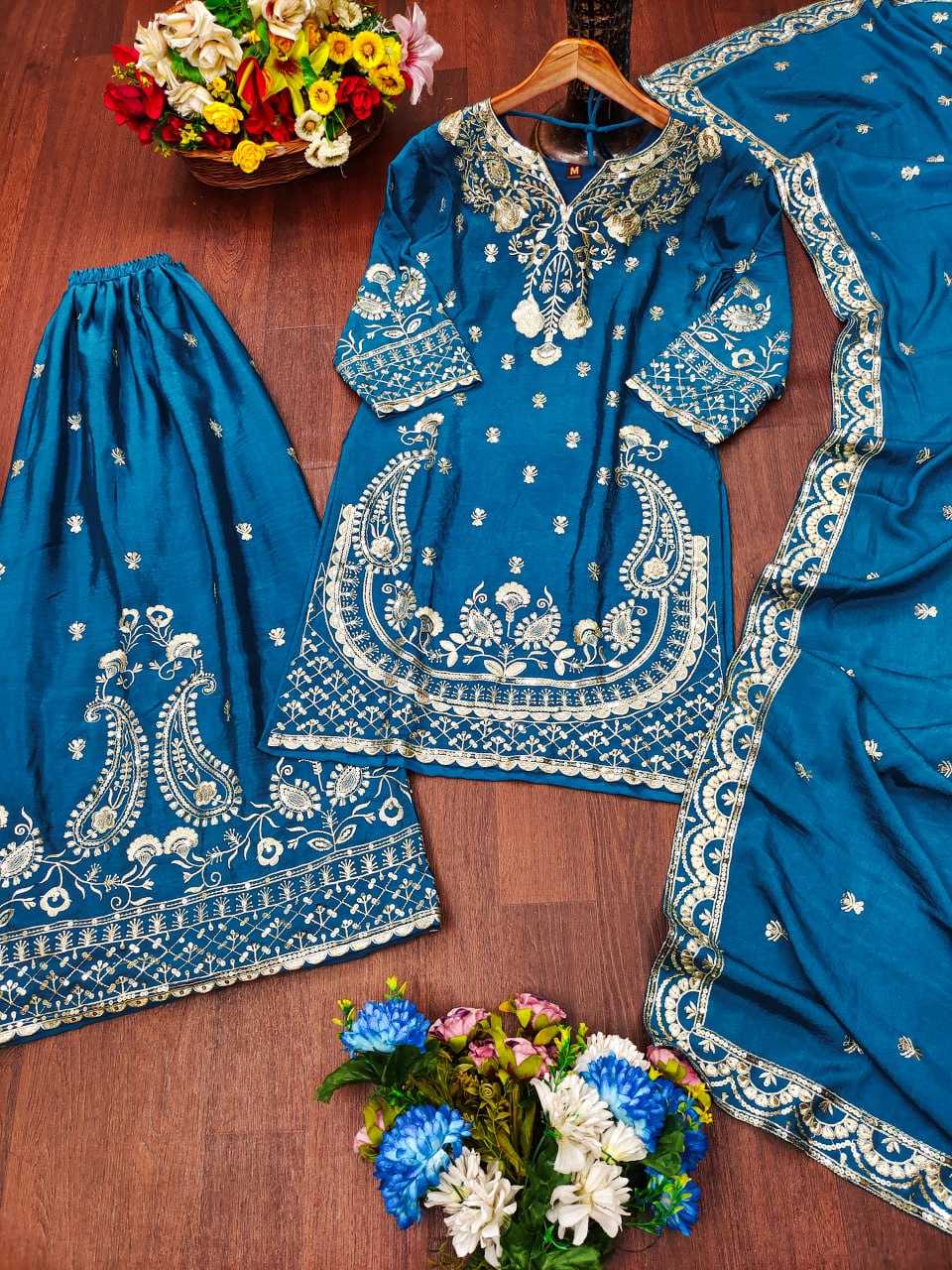 Ynf Chinon RIN232 73 Suits & Dresses Wholesale Sharara Salwar Suits Embroidery Suits Wedding Suits Manufacturer
