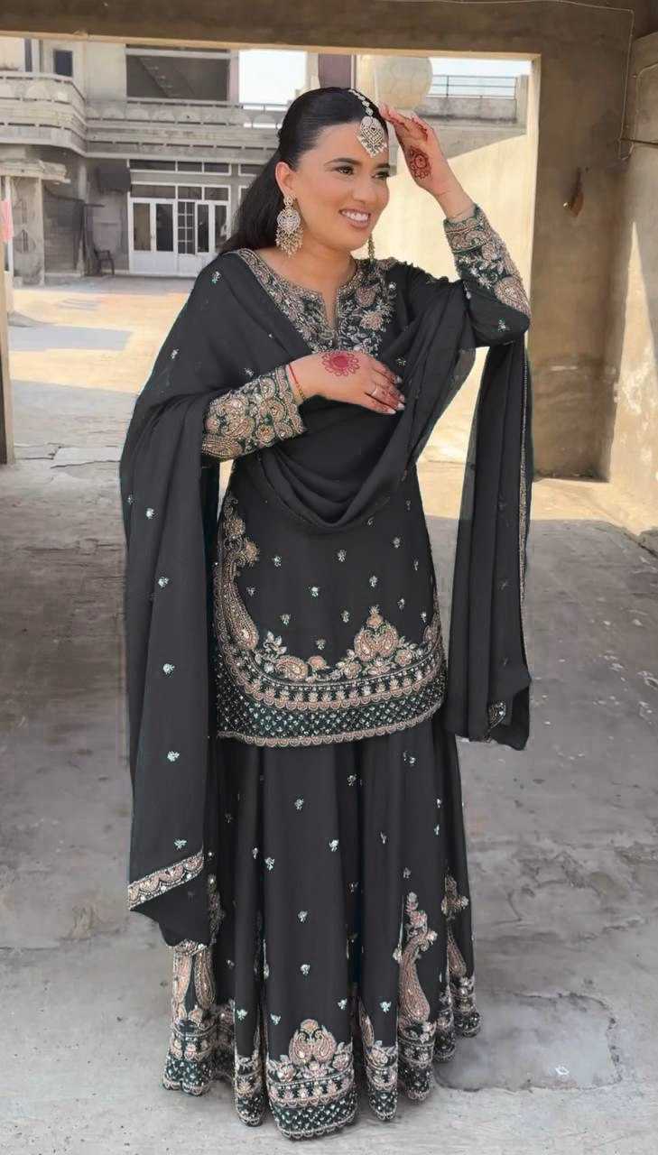Ynf Chinon RIN232 73 Suits & Dresses Wholesale Sharara Salwar Suits Embroidery Suits Wedding Suits Manufacturer