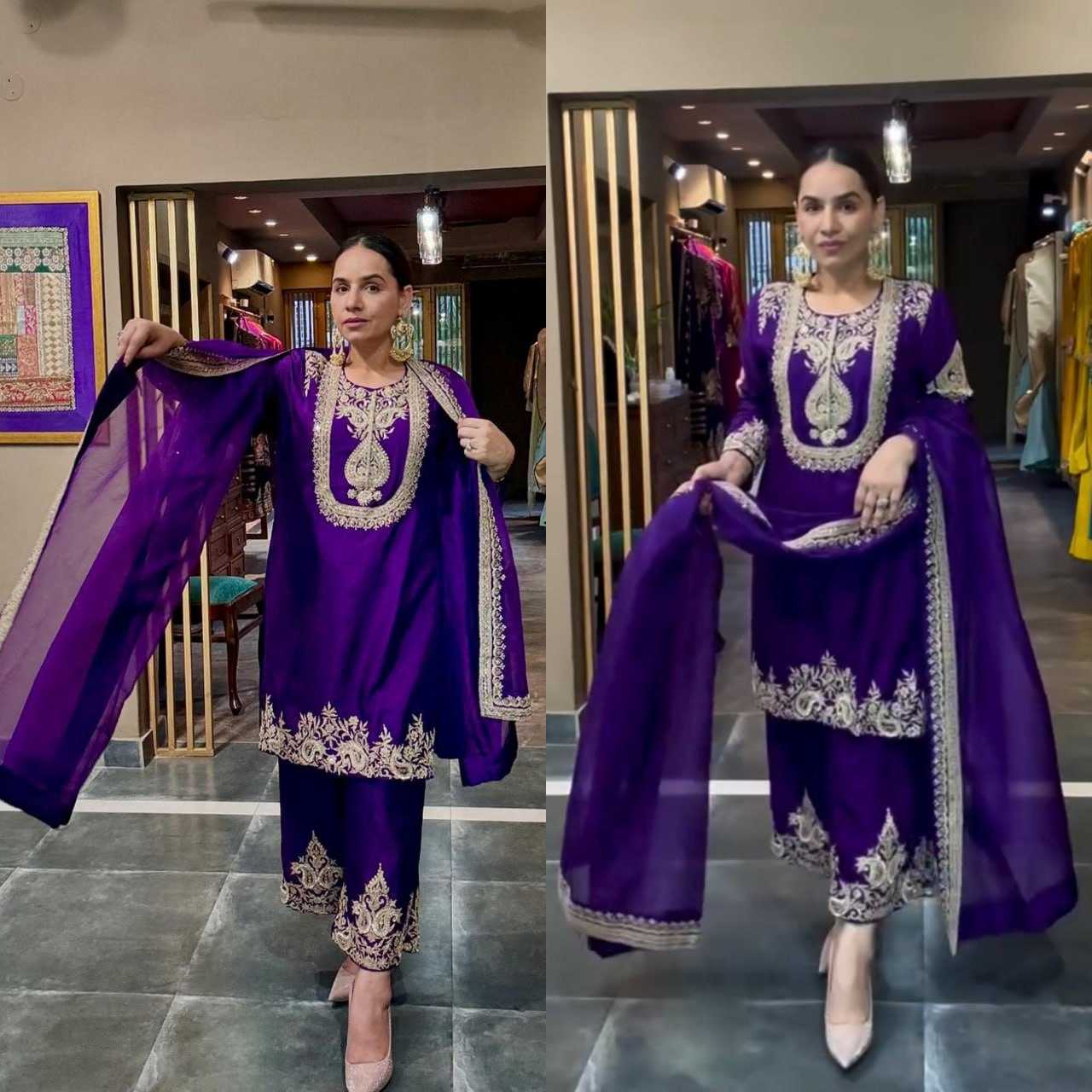 Ynf Chinon RIN232 75 Suits & Dresses Wedding Collections Festive Collections Wholesale Designer Suits Embroidered Suits Wedding Outfits Manufacturer