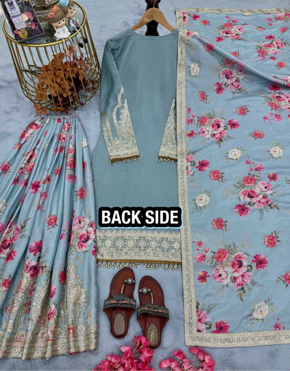 Ynf Chinon Silk KESH141 1121 Suits & Dresses Wholesale Sharara Salwar Suits Embroidery Suits Silk Suits Manufacturer