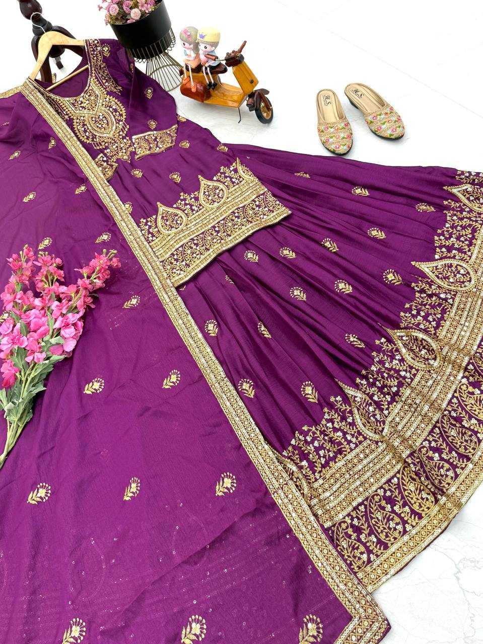 Ynf Chinon Silk KESH158 10005 Lehengas Wholesale Designer Lehenga Fancy Lehenga Silk Lehenga Manufacturer