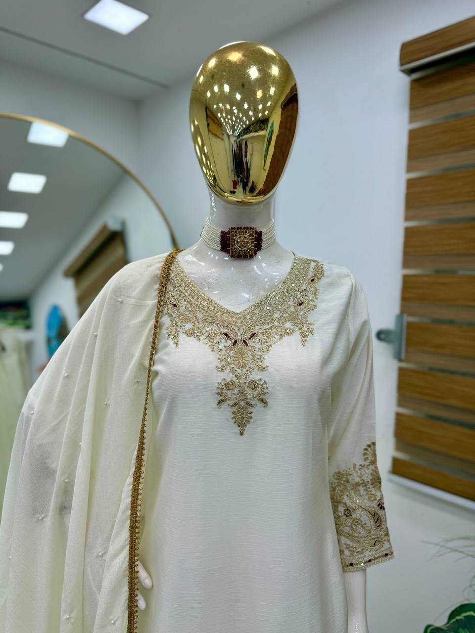 Ynf Chinon Silk KESH158 9283 Suits & Dresses Wholesale Ladies Suits Sharara Salwar Suits Dresses Manufacturer