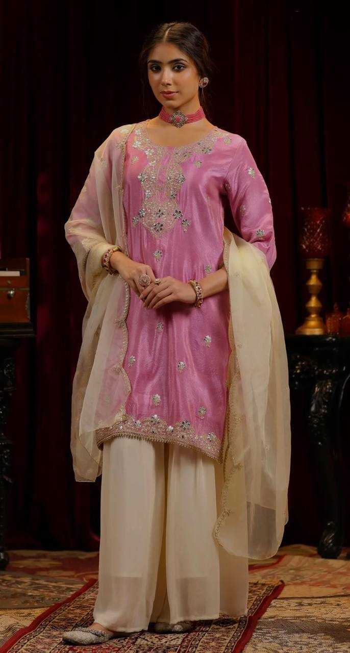Ynf Chinon Silk KESH159 1039 Suits & Dresses Wholesale Ladies Suits Embroidery Suits Palazzo Suit Manufacturer