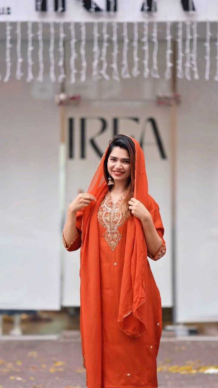 Ynf Chinon Silk KESH159 1352 Suits & Dresses Wedding Collections Festive Collections Wholesale Embroidery Suits Ladies Silk Suit Wedding Outfits Manufacturer