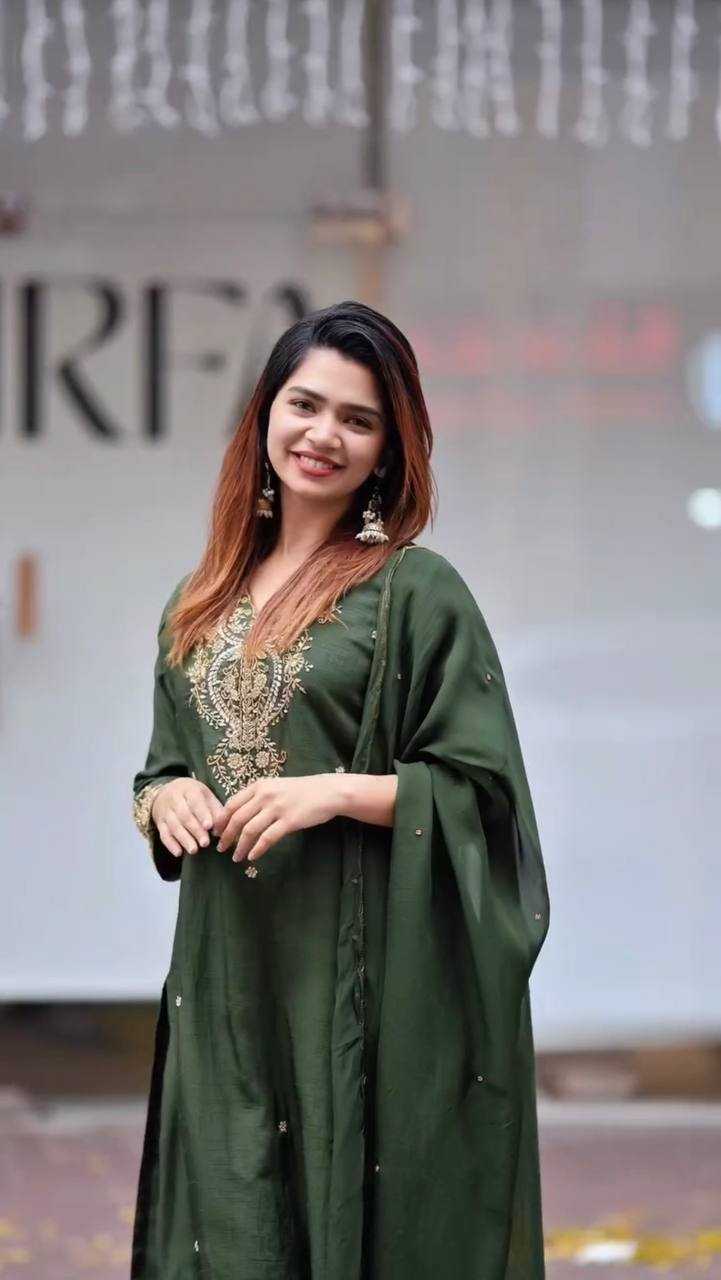 Ynf Chinon Silk KESH159 1352 Suits & Dresses Wedding Collections Festive Collections Wholesale Embroidery Suits Ladies Silk Suit Wedding Outfits Manufacturer