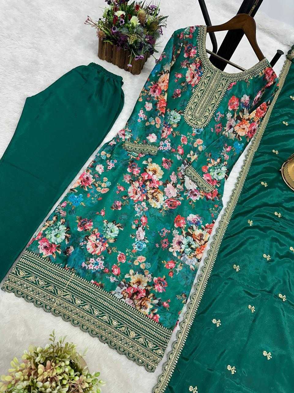 Ynf Chinon Silk KESH159 1353 Suits & Dresses Wholesale Ladies Suits Embroidery Suits Ladies Salwar Suits Manufacturer