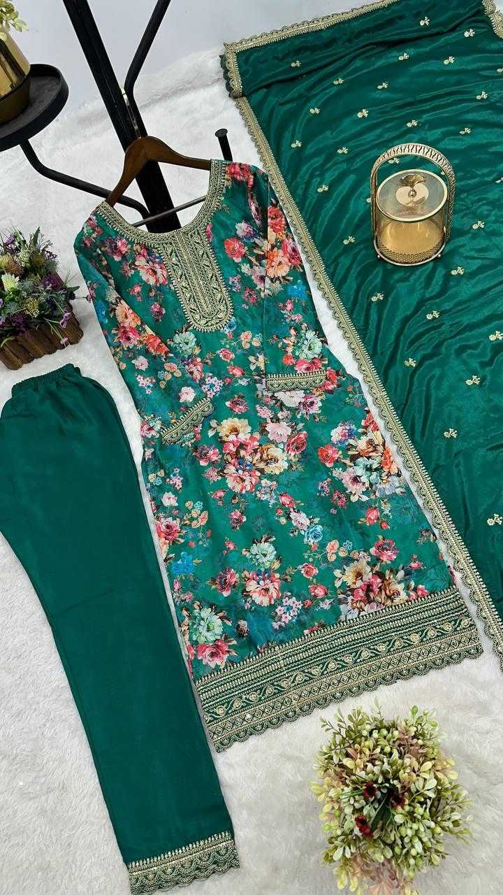 Ynf Chinon Silk KESH159 1353 Suits & Dresses Wholesale Ladies Suits Embroidery Suits Ladies Salwar Suits Manufacturer