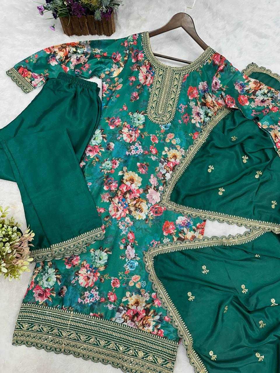 Ynf Chinon Silk KESH159 1353 Suits & Dresses Wholesale Ladies Suits Embroidery Suits Ladies Salwar Suits Manufacturer