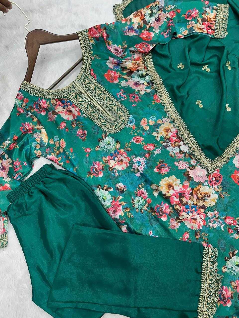 Ynf Chinon Silk KESH159 1353 Suits & Dresses Wholesale Ladies Suits Embroidery Suits Ladies Salwar Suits Manufacturer